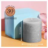 Simply Soson Grey Rustic Texture Pillar Candles 3x3 inch - Set of 3 - Unscented Decorative Grey Candles, No Drip, Ideal for Home Decor, Weddings, Holidays Simply Soson Grey Rustic Texture Pillar Candles 3x3 inch - Set of 3 - Unscented Decorative Grey Candles, No Drip, Ideal for Home Decor, Weddings, Holidays
