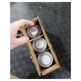 Simply Soson Grey Rustic Texture Pillar Candles 3x3 inch - Set of 3 - Unscented Decorative Grey Candles, No Drip, Ideal for Home Decor, Weddings, Holidays Simply Soson Grey Rustic Texture Pillar Candles 3x3 inch - Set of 3 - Unscented Decorative Grey Candles, No Drip, Ideal for Home Decor, Weddings, Holidays