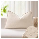 Kevin Textile 14x22 Inch Lumbar Pillow Cover 1 Pack Soft Boucle Textured Decorative Waterproof Rectangle Cushion Elegant Accent Pillow for Couch Sofa Chair Bed Home Decor Indoor Outdoor Beige Kevin Textile 14x22 Inch Lumbar Pillow Cover 1 Pack Soft Boucle Textured Decorative Waterproof Rectangle Cushion Elegant Accent Pillow for Couch Sofa Chair Bed Home Decor Indoor Outdoor Beige