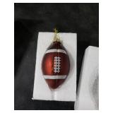 Christmas Football Glass Blown Ornament, 2025 Hand-Painted Small Mini Sports Ball Decoration for Boys and Girls, Xmas Tree Holiday Decor Kids Themed Party Gifts Christmas Football Glass Blown Ornament, 2025 Hand-Painted Small Mini Sports Ball Decoration for Boys and Girls, Xmas Tree Holiday Decor Kids Themed Party Gifts
