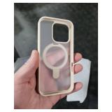 TORRAS Desert Titanium for iPhone 16 Pro Case Magnetic Stand, [Compatible with MagSafe][Flexible Stable Stand] Mil-Grade Protection Translucent Slim Anti-Scratch Ring Kickstand, Rose Gold 6.3, Ostand