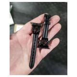 TOYOUTHS Compatible with Apple Watch Bands Women 38/40/41/42mm Dressy Slim Leather Strap with Designer Celtic Knot Interlock Buckle Bracelet for iWatch Series 11 10 9 8 7 6 5 4 SE 3 2 1, Black TOYOUTHS Compatible with Apple Watch Bands Women 38/40/41/42mm Dressy Slim Leather Strap with Designer Celtic Knot Interlock Buckle Bracelet for iWatch Series 11 10 9 8 7 6 5 4 SE 3 2 1, Black