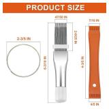 Cenipar 2PCS Air Conditioner Condenser Fin Comb Set Include FCR6 Fin Comb and Stainless Radiator Fin Comb Compatible with Air Conditioner HVAC Fin Comb Straightener Cenipar 2PCS Air Conditioner Condenser Fin Comb Set Include FCR6 Fin Comb and Stainless Radiator Fin Comb Compatible with Air Conditioner HVAC Fin Comb Straightener