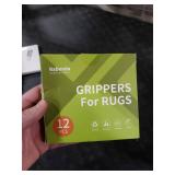 Rabenda 12 Pcs Rug Tape, Non Slip Rug Pads Grippers for Hardwood Floors and Tiles, Reusable Carpet Tape for Area Rugs, Double-Sided Adhesive Rug Stickers Keep Corners Flat (Black) Rabenda 12 Pcs Rug Tape, Non Slip Rug Pads Grippers for Hardwood Floors and Tiles, Reusable Carpet Tape for Area Rugs, Double-Sided Adhesive Rug Stickers Keep Corners Flat (Black)
