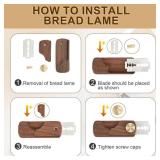 HHZPAEK Magnetic Wooden Bread Lame Dough Scoring Tool,Hand Crafted Sourdough Lame Scoring Tool,Bread Scorer Tool for Homemade Bread Baking,Dough Scoring Bread Knife with 5 Razor Blades HHZPAEK Magnetic Wooden Bread Lame Dough Scoring Tool,Hand Crafted Sourdough Lame Scoring Tool,Bread Scorer Tool for Homemade Bread Baking,Dough Scoring Bread Knife with 5 Razor Blades