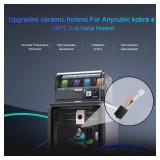 24V 48W Rapid Heating 300 S1c Hotend New Upgrade Ceramic Hotend 0.4mm Hardened for Kobra S1 Hotend for Kobra S1 Combo Head S1C 3D Printer 24V 48W Rapid Heating 300 S1c Hotend New Upgrade Ceramic Hotend 0.4mm Hardened for Kobra S1 Hotend for Kobra S1 Combo Head S1C 3D Printer