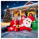 OurWarm 12 Ft Christmas Inflatable Outdoor Decoration, Giant Lying Santa Claus Inflatable Christmas Decorations Outdoor with LED Lights, Xmas Blow Ups for Outside Holiday Yard Garden Lawn Decor OurWarm 12 Ft Christmas Inflatable Outdoor Decoration, Giant Lying Santa Claus Inflatable Christmas Decorations Outdoor with LED Lights, Xmas Blow Ups for Outside Holiday Yard Garden Lawn Decor