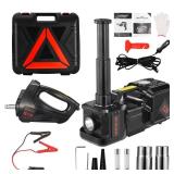 Electric Car Jack kit 5 Ton 12V Electric Floor Jack Lift for Vehicle, Electric Hydraulic Jack Auto Repair Tool Set with Built-in Inflator and Impact Wrench for SUV Sedan Truck Tire Change Electric Car Jack kit 5 Ton 12V Electric Floor Jack Lift for Vehicle, Electric Hydraulic Jack Auto Repair Tool Set with Built-in Inflator and Impact Wrench for SUV Sedan Truck Tire Change