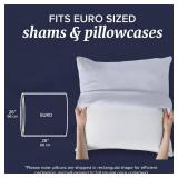 Beckham Hotel Collection Euro Size Throw Pillows (Set of 2), 26 x 26 Down Alternative Pillow Insert for Bed, Couch, and Sofa Beckham Hotel Collection Euro Size Throw Pillows (Set of 2), 26 x 26 Down Alternative Pillow Insert for Bed, Couch, and Sofa