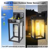 CYHKEE 2 Pack Solar Wall Lights Outdoor Waterproof with 3 Lighting Modes & Motion Sensor, Dusk to Dawn Exterior Porch Light fixtures, Solar Wall Lantern Fixture for Garage Porch Yard Front Door CYHKEE 2 Pack Solar Wall Lights Outdoor Waterproof with 3 Lighting Modes & Motion Sensor, Dusk to Dawn Exterior Porch Light fixtures, Solar Wall Lantern Fixture for Garage Porch Yard Front Door