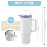 YOUKE OLA 8 Pack Sublimation Tumblers 40oz with Handle Blanks Stainless Steel Insulated Large Tumbler Bulk Coffee Travel Cups for Tumbler Heat Press Sublimation Oven Printing, White YOUKE OLA 8 Pack Sublimation Tumblers 40oz with Handle Blanks Stainless Steel Insulated Large Tumbler Bulk Coffee Travel Cups for Tumbler Heat Press Sublimation Oven Printing, White