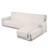 TAOCOCO 100% Waterproof Sectional Couch Covers L Shaped Sofa Covers 3pcs Chaise Lounge Cover for Pet Kids, Reversible Couch Covers for Sectional Sofa Ottoman with Elastic Straps(X-Large, Cream) TAOCOCO 100% Waterproof Sectional Couch Covers L Shaped Sofa Covers 3pcs Chaise Lounge Cover for Pet Kids, Reversible Couch Covers for Sectional Sofa Ottoman with Elastic Straps(X-Large, Cream)