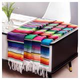 Mexican Table Runner 4Pack 14 x 84 Inches Fiesta Mexican Theme Party Decoration for Cinco de Mayo Fiesta Party Serape Zarape Table Runner Mexican Table Runner 4Pack 14 x 84 Inches Fiesta Mexican Theme Party Decoration for Cinco de Mayo Fiesta Party Serape Zarape Table Runner