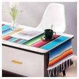 Mexican Table Runner 4Pack 14 x 84 Inches Fiesta Mexican Theme Party Decoration for Cinco de Mayo Fiesta Party Serape Zarape Table Runner Mexican Table Runner 4Pack 14 x 84 Inches Fiesta Mexican Theme Party Decoration for Cinco de Mayo Fiesta Party Serape Zarape Table Runner
