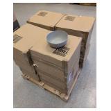 FACTORY SEALED - Grey Plastic Bowls Pallet (12 boxes, 24 bowls per box) - Retail: $240 FACTORY SEALED - Grey Plastic Bowls Pallet (12 boxes, 24 bowls per box) - Retail: $240