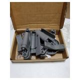 2Pcs Baby Gate Banister Adapter, Stairway Baby Gate Mounting Kit, Fits 1.97''- 3.94'' Wide Square/Round Railing, No Drilling Stair Banister Protector, Works with Retractable/Mesh/Iron Gates(Grey) - Re