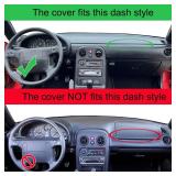 Dash Cover Mat Custom Fit for Mazda Miata, Dashboard Cover Pad Carpet Protector (Black) K230 - Retail: $35