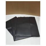 5 Pieces A4 Envelopes Folders for Paperwork Plastic Wallets Document Organizer with Snap Button Closure A4 Letter Size (Black) - Retail: $10