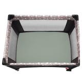 Pack and Play Sheets Fitted, 2 Pack Pack n Play Sheets for Graco Pack n Play Mattress, Unisex Playard Sheets for Boys Girls (Brown & Green, 38 X 26 Inch) - Retail: $10