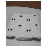 Halloween Pillow Covers 18x18 inch Set of 2 White Ghost Throw Pillow Cases Soft Plush Faux Fur Wool Couch Cushion Case for Chair Sofa Bedroom Living Room Home Decor PTK03A18 - Retail: $15
