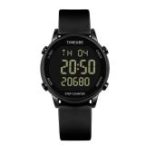 Pedometer Watch for Women, Step Counter for Walking No App/Phone Required Step Counter, Waterproof Fitness Calorie Tracker, Distance Tracking, Alarm, Large Digital Display, TU-2509 (All Black) - Retai
