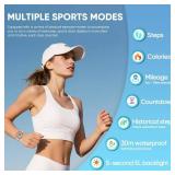 Pedometer Watch for Women, Step Counter for Walking No App/Phone Required Step Counter, Waterproof Fitness Calorie Tracker, Distance Tracking, Alarm, Large Digital Display, TU-2509 (All Black) - Retai