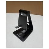 Adjustable Cell Phone Stand, Desk Phone Holder, Cradle, Dock, Compatible with iPhone 17 16 15 14 Air Plus Pro Pro Max 13 12 X XS, 4-8 Phones, Office Accessories Gifts, All Smartphone, Black - Retail: 