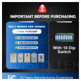 2 for Multi-Code 3089 MultiCode 308911 Linear MCS308911, 10 Dip Switch Gate Opener Remote 300MHZ, Multi Code Garage Door Opener- Retail: $13