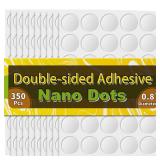 Double Sided Adhesive Dots, 0.8 Clear Removable Sticky Adhesive Mounting Putty, Waterproof No Trace Dots Adhesive Putty for Poster Picture Festival Decoration Museum (20mm) - Retail: $10'