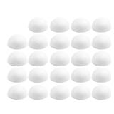 24PCS 3 Inch Half Foam Balls White Half Round Polystyrene Foam Balls Craft Supplies Hemispherical Christmas Craft Ball for DIY Home Craft Project and Art Decoration - Retail: $17