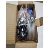 Aquarium Air Pump Fish Tank Bubbler Aerator, All-in-One Fish Tank Air Pump Kit, Quiet Small Aquarium Bubbler for 1-20 Gallon Aquariums - Retail: $10