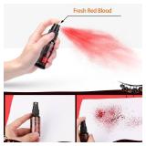 1 OZ Fake Blood Spray and 1 OZ Gel Fake Blood Makeup Kit Washable Sfx Makeup for Clothes Mouth Eyes Stage Blood for Halloween Zombie Vampire Cosplay Party - Retail: $7