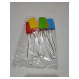6 Piece Mini Silicone Spatula Set, Heat-Resistant & Non-Stick Small Kitchen Gadgets for Baking, Cooking, Mixing, Perfect for Scraping Jars and Containers - Multi-Color - Retail: $6