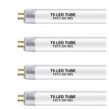 12 Inch F8T5/DL LED Replacement Bulbs, 6500K Daylight, T5 LED 5 Watts Replace Fluorescent Bulb with LED, Replacement Tube for Counter and Cabinet Fixture, 4 Pack - Retail: $19