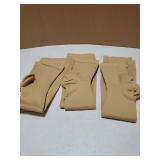 Doctor's Select 3 Pairs Copper Toeless Compression Socks for Men & Women - 20-30 mmHg Open Toe, Knee High, light brown  - Retail: $15