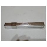 12cm Contemporary Hammered Silver Metal Mezuzah Case Square Edge Silver Shin - Retail: $15