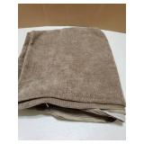 Pack of 2 Textured Chenille Throw Decorative Pillow Covers Square Accent Solid Cushion Cover Neutral Farmhouse Pillow Case for Couch Sofa Bedroom Living Room 24x24 Inch, Taupe Khaki Camel - Retail: $2