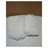 2 Panels Solid Color White Sheer Window Curtains Elegant Window Voile Panels/Drapes/Treatment for Bedroom Living Room (54 X 92 Inches White) - Retail: $19