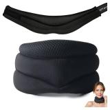 Neck Support for Snoring, Ergonomic Neck Pain Relief Collar, Neck Brace for Restful Sleep, Anti-Forward Tilt Neck Traction Device for Neck, Adjustable Soft Foam Support (Large) - Retail: $20