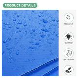 2-Pack Corrugated Plastic Sheets, 8 Inch x 12 Inch Waterproof Blank Corrugated Poster Board Yard Signs for Garage Sale/Office/Classroom/Party/Lawn Sign Road [3mm Thick, Blue] - Retail: $7