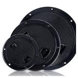 Smart Marine 6 inch Boat Hatch Cover Black Round Non Slip Inspection Hatch w/Detachable Cover