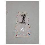 Racing Cars Themed Birthday Candle, Checkered Flag Number Candles Black and White Candles Happy Birthday Cake Topper Party Decorations for Boys Racing Cars Themed Party Supplies (Number 1) - Retail: $