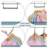 Closet Organizers and Storage 20 Pack Hanger Organizer Magic Hangers Space Saving Hanging Plastic for Heavy Clothes, Dorm Room Bedroom Home RV Car Camper Organization Essentials - Retail: $21