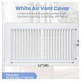 12 x 6 Inch [Duct Opening] Air Vent Covers for Wall or Ceiling - High Airflow 2 Way Steel Ventilation - Adjustable Wall/Ceiling Register, 13-3/4 Inch x 7-3/4 Inch [Overall Dimensions] - Retail: $23