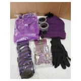 6Pcs Purple Halloween Costume for Women - Costume Accessory Set Cosplay