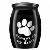 Small Keepsake Urns for Pet Ashes, 1.58 Inch Mini Cremation Urns for Ash with Paw Pattern, Stainless Steel Decorative Memorial Mini Funeral Urn for Ashes (Paw-1 Pack) - Retail: $10