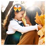 Hair Bows for Girls - Candy Corn Hair Bow Clips Thanksgiving Hair Bows Alligator Clips Barrettes Fall Autumn Holiday Hair Accessory for Women Girls Teens - Retail: $10