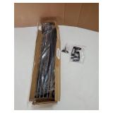 Curtain Rods for Windows 48 to 84-92 inch, 5/8 Matte Black Curtain Rod, Stainless Steel Small Curtain Rods for Bedroom, Living Room,Kitchen, Farmhouse, Outdoor Curtain rod Black - Retail: $13'