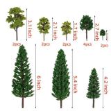 Fake Artificial Miniature Tree Model for DIY Train Buildings Architecture Diorama Garden Christmas Scenery Supplies - Retail: $12