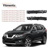 Front Bumper Bracket Compatible with Nissan Rogue 2014 2015 2016 2017 2018 2019 Year, for 62222-4BA1A 62223-4BA1A - Retail: $10